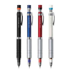 샤프펜슬 세트 고급샤프 일본 0.5mm 각인 필기구 선물용 고급필기구 델가드 ala+100ST, 블랙