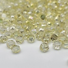 [모크재료방] 사이드컷 크리스탈 4mm, 200개, 라이트옐로우