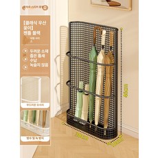 메쉬 우산꽂이 현관 인테리어용 장우산 거치대 꽂이, 젠틀맨 블랙 L, 1개