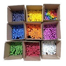 국산 컬러 수수깡 100개입 초등 학생 어린이집 유치원 미술 만들기 재료 벌크, 1개, 주황