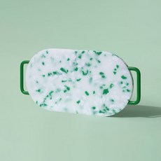짐샌더슨 테라조 컬러 커팅보드 컬러도마 OVAL, 1개, 블라썸그린
