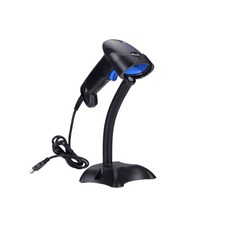手持條碼掃描器 QR scanner, 1個, 有線版本+支架