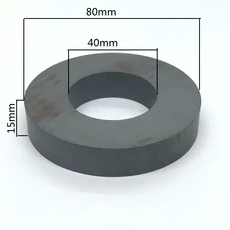 1-10 개/몫 Y30 링 페라이트 자석 직경 21-80mm 강한 검정색 희토류 영구 구멍 7-40mm, 13 1PCS D80x15-40mm
