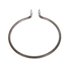 원형 전기 웍 가열 포트 튜브 다리미 포함 녹 방지 히터 액세서리 파이프 500 W 800W 건조 연소 가능, 02 17.7cm