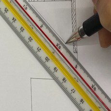 가온데이즈 축적 스케일자 30cm 제도삼각자