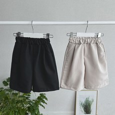 로이 아기슬랙스 반바지 여름 와이드 밴딩 팬츠
