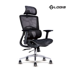 LOGIS 黑曜勁戰PRO 透氣全網椅 電腦椅, 辦公椅(無腳抬),DIY組裝