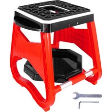 루투 더트 바이크 스탠드 리프트 오토바이 범용 패널 공구 트레이 핸들 포함 모터크로스에 일반적으로 사용됨 500파운드 파랑, 탈착식 쟁반, 빨강, 1개