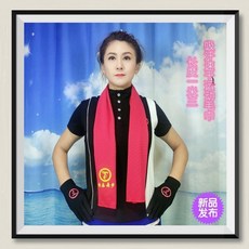 快樂舞步 多功能運動毛巾 圍巾 速乾柔軟, 1個, 紅色汗巾