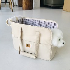 10비파 반려동물 이동장 이동장 캐리어, 1개, 베이지
