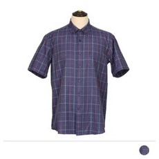 슬림핏 체크 반팔 셔츠(105 110 120 싸이즈만있음)