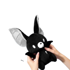 名創優品奇羅蝙蝠公仔吊飾 毛絨娃娃 可愛玩偶 睡覺抱枕 創意禮物, 蝙蝠公仔，30釐米×1個