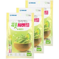 얼려먹는 펫 샤베트 시원한 여름 강아지 간식, 3개, 65g, 멜론