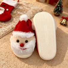 2025新款聖誕老人居家拖鞋 厚底防滑秋冬季EVA棉拖鞋男女