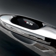 [비브랜드] 라미몰 손잡이 카본 도어컵 보호필름 도어엣지 스크래치 커버 용품 더 K9 24년형 호환, 실버홀로그램