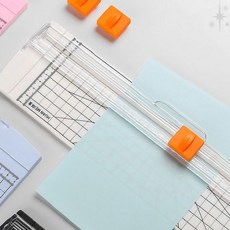 종이 자르기 슬라이드 재단 도구 사무용품 공예 스크랩북 사진 커팅 눈금자 포함, 상세페이지 참조, 재단기(블랙)