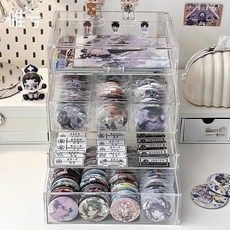 亞克力透明抽屜式吧唧收納盒, 1個, 超值套餐 二個二抽 巨好用