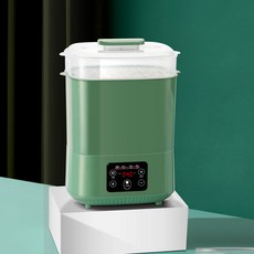 嬰兒奶瓶消毒器帶烘乾暖奶三合一家用多功能二合一蒸汽鍋櫃消毒, 1個, 綠色