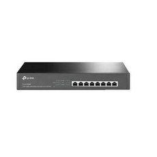 TP-LINK 8埠 Gigabit 桌上型/機架裝載型交換器 含8埠PoE TL-SG1008MP, 1個