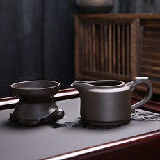 茶濾功夫創意茶漏斗托紫砂茶具陶瓷倒茶網過濾器配件濾器茶隔茶漏, 龍韻海210ml+祥龜套組, 1個