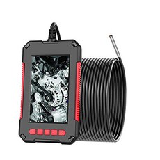 P40 산업용 내시경 파이버 스코프 검사 카메라 IP67 방수 3.9 mm렌즈 파이버 카메라 내장 6개 LED 4.3 인치 고화질 1080 P 디스플레이 화면 첨부