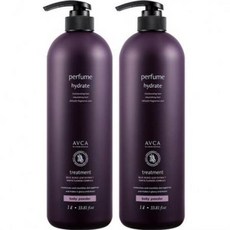 아브카 퍼퓸 대용량 트리트먼트 베이비파우더향 1000ml × 2개