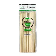 【天然竹】烤肉竹籤組：鐵炮竹串/玉米串/長短竹串，燒烤/烤蝦/BBQ竹叉/水果叉/關東煮串, 1個, 大包-長竹串8.3寸(25cm)