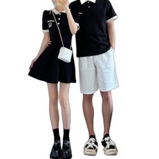 커플 시밀러룩 바캉스 긴팔 웨딩촬영 티셔츠 원피스 반팔 드레스 하와이안 신혼여행 휴양지 패밀리룩