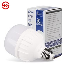 비츠온 LED 전구 T벌브 20W 빔스틱 램프 E26, 주광색, 10개