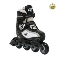 휠러스 아동용 레전드 인라인스케이트, 블랙, 1세트