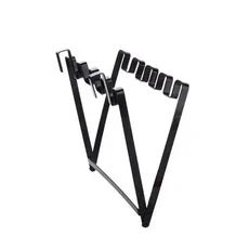 주방 수납함접이식 철제 쓰레기 봉투 행잉 랙 주방 찬장 캐비닛, 01 Black