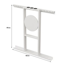 【椿嶼】壁掛臺球桿架球桿架臺球公桿架球桿放置架桌球桿架高端臺球公桿架, 白色10桿, 1個