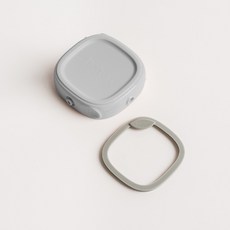 hegen 金色奇蹟 叩叩變身好收納儲存蓋【金寶貝】母乳儲存蓋，單手操作，安全材質，防漏設計, 霧灰, 1個