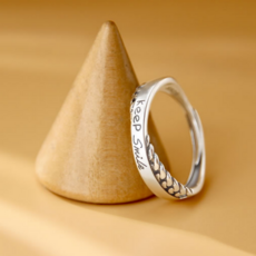 스마일 데일리 실버 은 반지