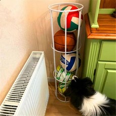 공 보관함 공 정리 농구공 축구공 디스플레이 볼 랙 공 바구니, 하얀, 1개