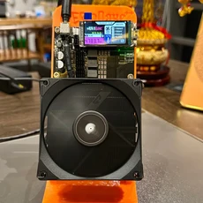 Bitaxe NerdQaxe++ 4.8TH/s 비트코인 ​​채굴기(4개의 BM1370 Asic 칩 포함) 솔로 BTC 68W 2.4G WiFi 오픈, 02 오렌지