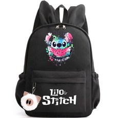 학생을위한 토끼 귀 십대 릴로 가방 Mochila 여성 소녀 여행 학교 배낭 캐주얼 소년 귀여운, 026