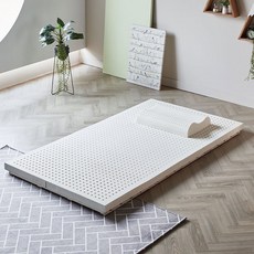 [킹덤퍼니처] 천연 라텍스 토퍼 매트리스 6cm