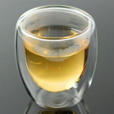 미호스 고급유리잔 커피숍커피잔 이중유리 찻잔 2p세트 80ml
