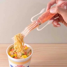 오징어포크 문어포크 인스타 라면 국수 휴대용 디자인 피규어 재미있는포크, 1개, 2. 오징어 포크 2개