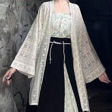 辰之美 原創漢服女(花海) 正品宋製長褙子吊帶三澗裙 日常款秋夏款