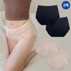 들뜨지 않는 여성용 면 안심 빅사이즈 위생팬티 2매입