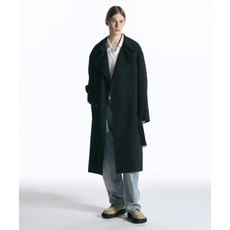 인사일런스 INSILENCE 코트 크리즈 울 트렌치 블랙