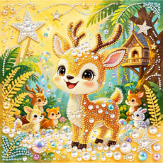 호우맘 진주 보석십자수 캔버스형 DIY 키트 30 x 30 cm, 1개, ZZH111