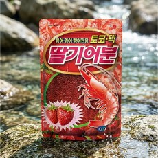 토코 딸기어분 민물 붕어 잉어 향어 떡밥 민물 집어제 미끼, 1개, 420g