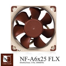 Noctua NF-A6x25 FLX 60mm 靜音風扇