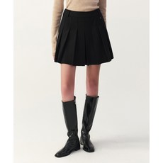 ARTID 울 플리츠 스코트_BLACK