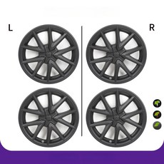 테슬라 모델3 Y 전용 휠커버 보호 휠캡, 3-18 스포츠 [무광블랙], 1개