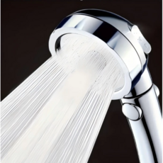 론조모니 3단 수압조절 고수압 온오프 절수 샤워기 헤드, 1개, 실버