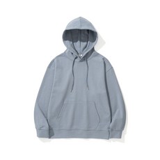 XOX 세미 오버핏 후드 스웻 셔츠 ASH BLUE